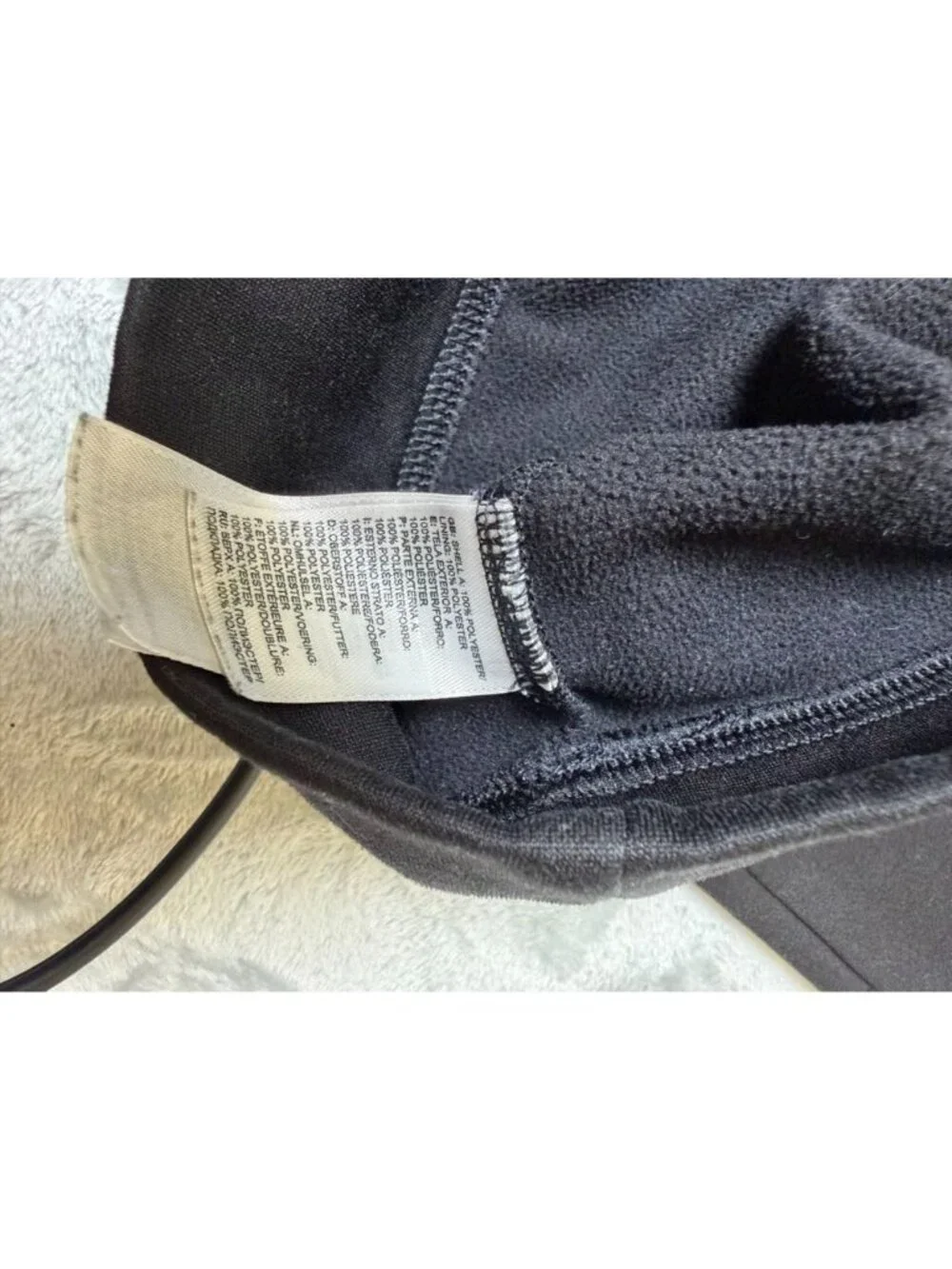 THE NORTH FACE Hoodie Mens XL Black Fleece Pullover‎ Tonal Logo Sweatshirt Top
